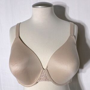 Bali Nude Beige Satin Bra 42C